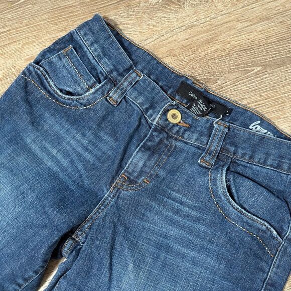 Calvin Klein Regular Wash Low Rise Flare Jeans - Picture 3 of 6